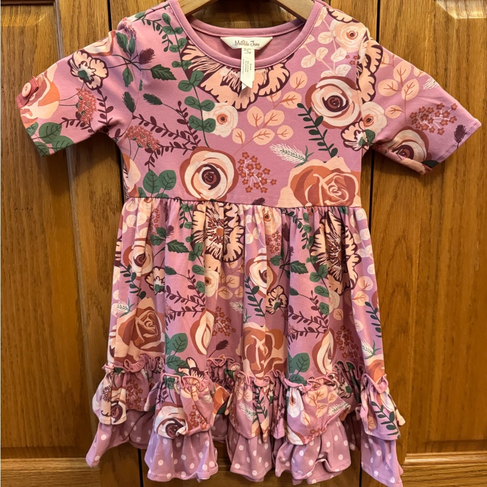Matilda Jane Purple Floral Kids Dress